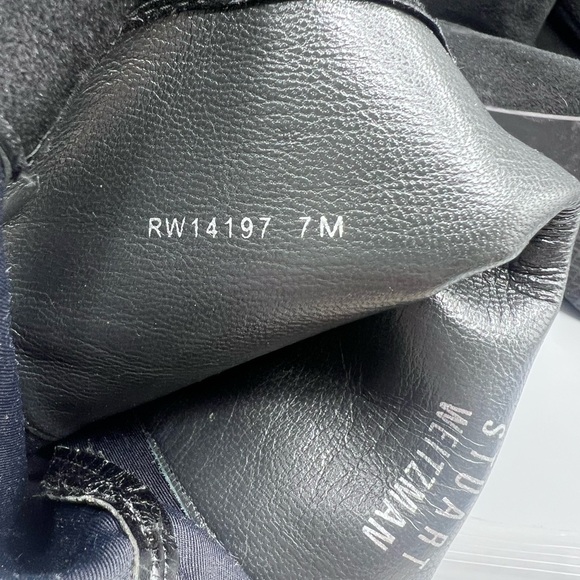 Stuart Weitzman Black Microstretch and Suede Over the Knee Boots - Picture 4 of 7